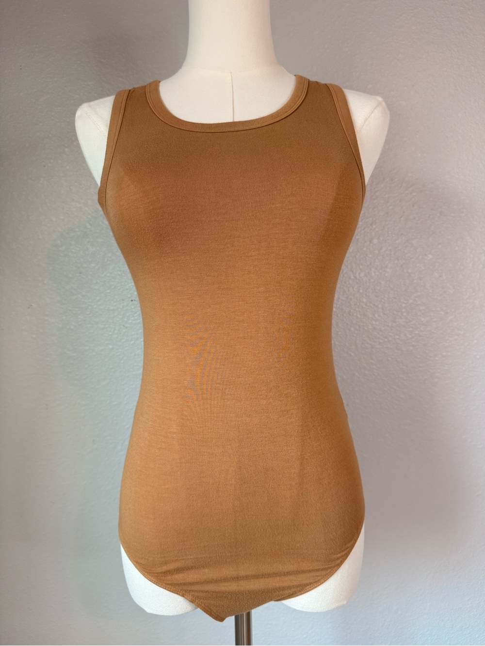American Eagle Brown Sleeveless Bodysuit Size Small Stretch Essential Tank